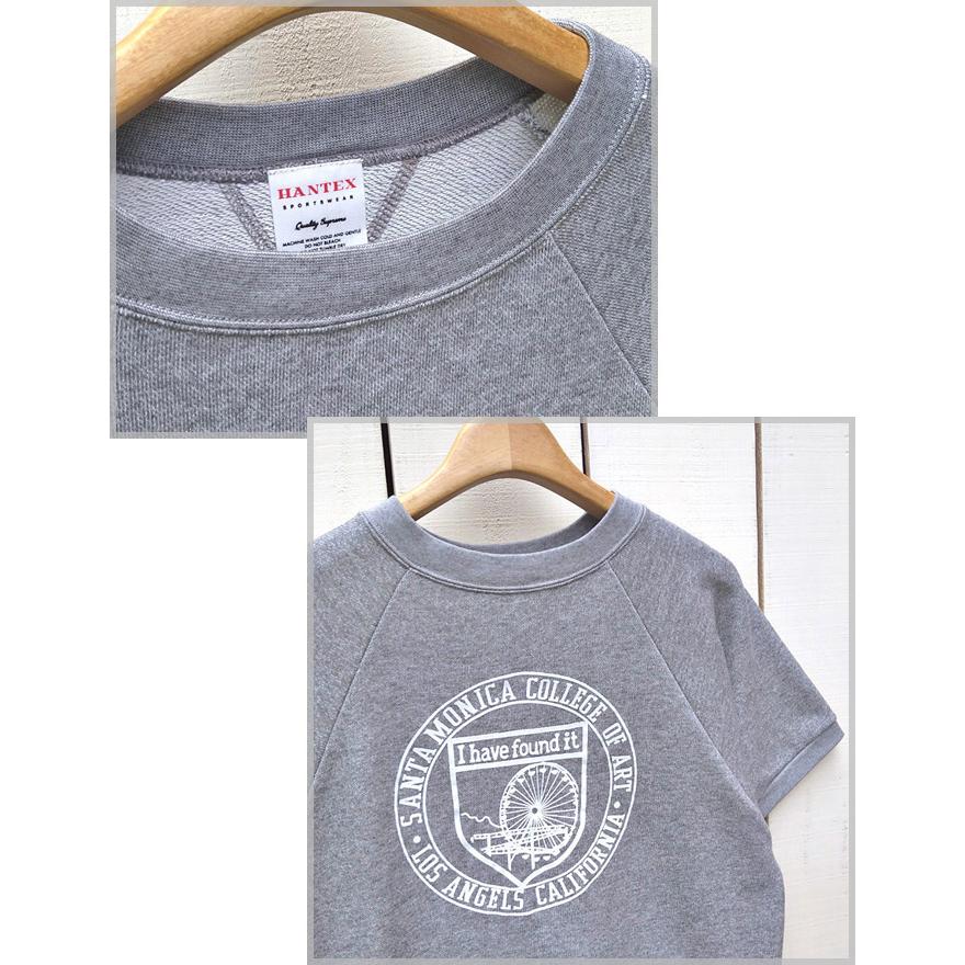 Hantex Sportwear ハンテックス 半袖ラグランスウェット プリント