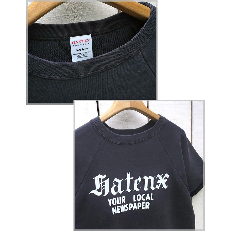 Hantex Sportwear ハンテックス 半袖ラグランスウェット プリント