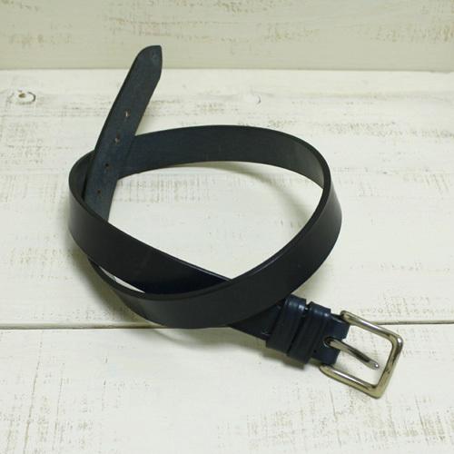 HARDY & SONS ハーディ アンド サンズ ブライドルレザ ベルト ブラック 黒 細身 28mm幅 4.5mm厚 Bridle Leather Belt Black イギリス製｜beardstore