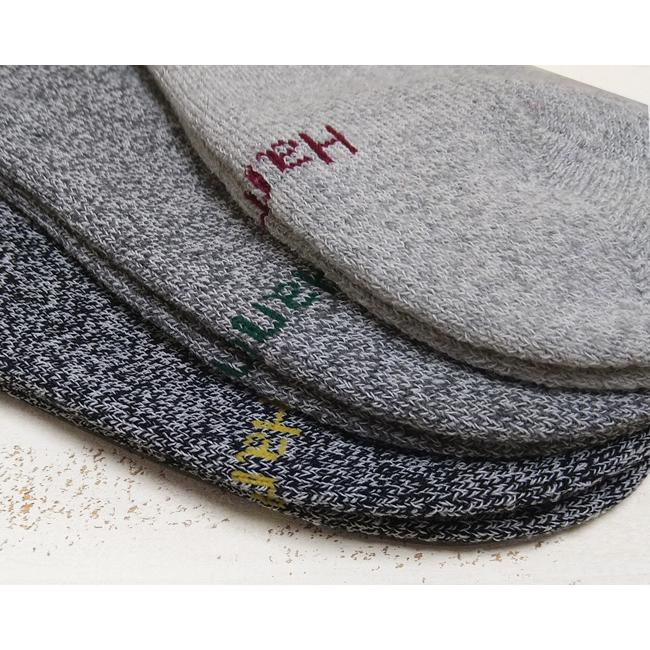 Hanes ヘインズ 3足組 クウォーターソックス ミックス モノトーン カラー3P Quarter Socks ハーフパイル 靴下 くるぶし丈 アンダーウェア 定番 | Hanes | 03