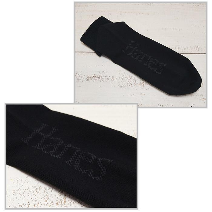 Hanes moves ヘインズ ムーヴス 3足組ショートソックス ブラック ネイビー グレー 3P Short Socks Assort ノンパイル メッシュ 靴下 くるぶし下丈 抗菌防臭 加工 | Hanes | 02