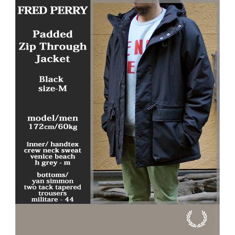 FRED PERRY Fred Perry フレッドペリー パデッドジップ スルー FRED PERRY Fred Perry フレッドペリー パデッドジップ スルー