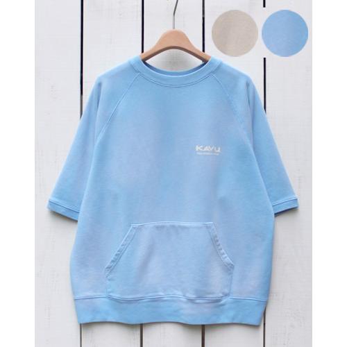 KAVU（カブー） 半袖スウェット ナチュラル サックスブルー SS Sweat 