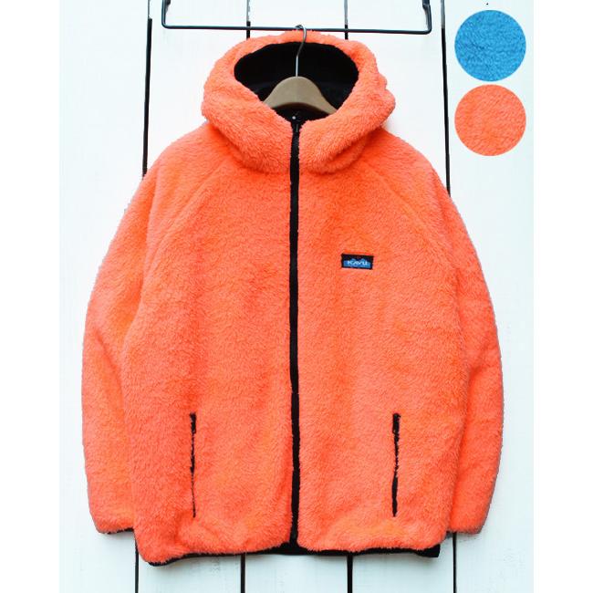 KAVU（カブー） ファージャケット リバーシブル ターコイズ オレンジ