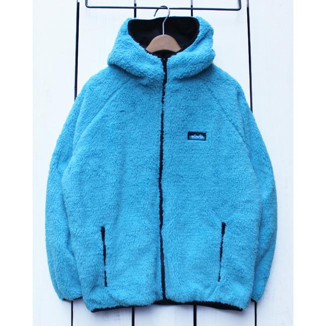 KAVU（カブー） ファージャケット リバーシブル ターコイズ オレンジ