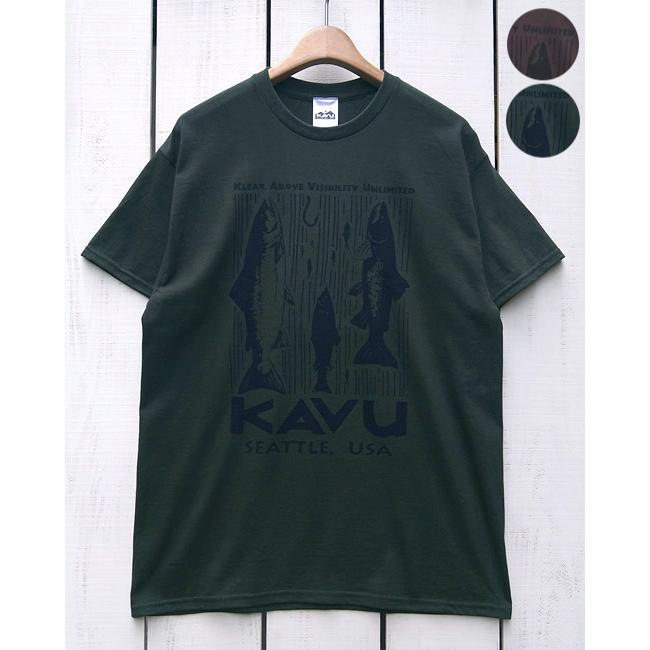 KAVU（カブー） サーモンTシャツ プリントT Salmon Tee キャンプ