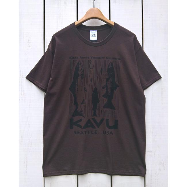 KAVU（カブー） サーモンTシャツ プリントT Salmon Tee キャンプ