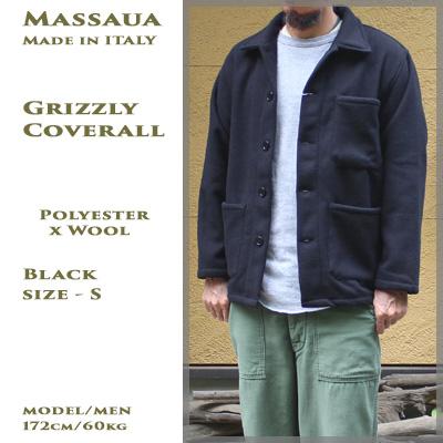 Massaua マッサワ カバーオール ブラック Grizzly Coverall Black