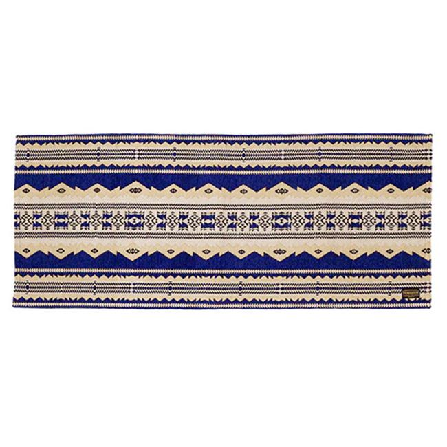 Pendleton ペンドルトン キッチンミドルマット ネイビー ベージュ Kitchen Middle Mat Cascadia ネイティブ 総柄 インテリア ラグ 滑り止め付 玄関 リビング | PENDLETON | 02