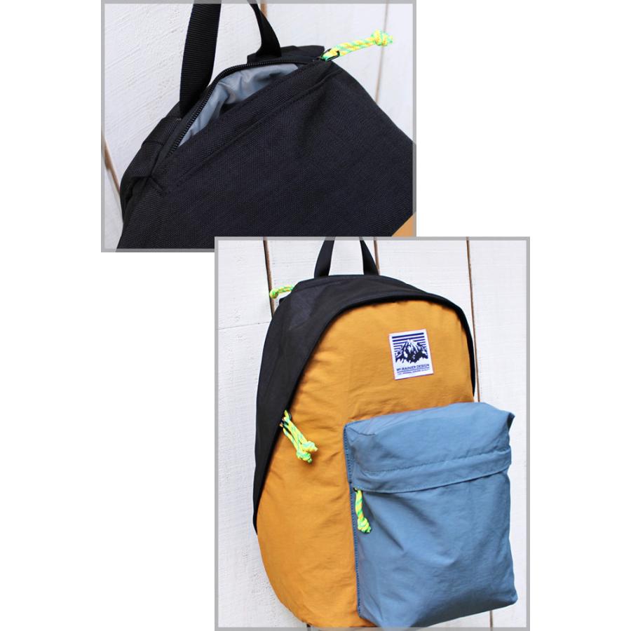 Mt.Rainier Design マウントレイニアデザイン ピークデイパック マスタード パープル Peak Day Pack バックパック 軽量 小さめ コットン ナイロン 60/40 | Mt. Rainier Design | 03