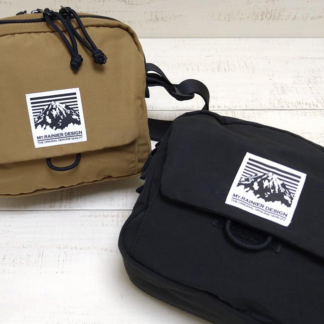 Mt.Rainier Design マウントレイニアデザイン フラップバック ショルダーバッグ ブラック コヨーテ Flap Bag コットン ナイロン 60/40 | Mt. Rainier Design | 01