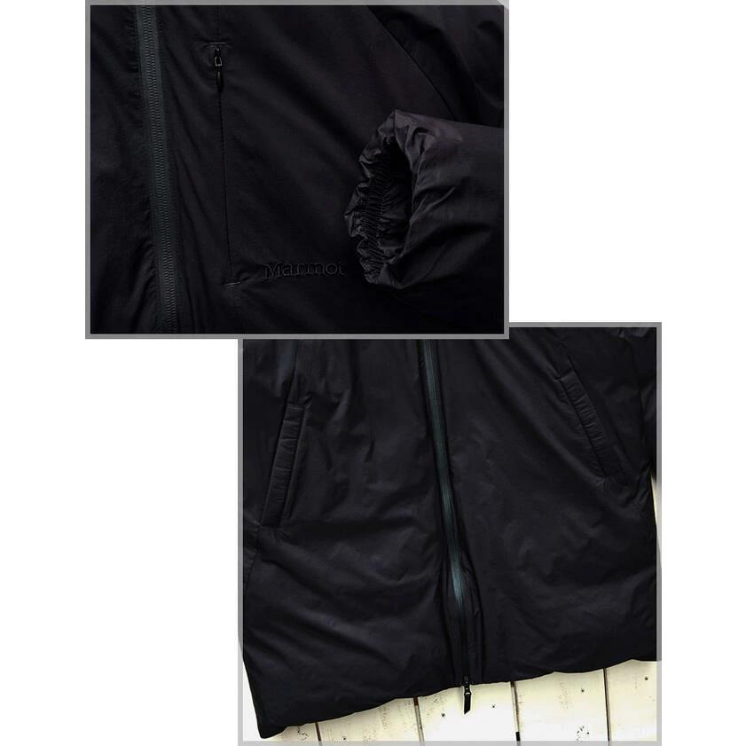 Marmot（マーモット） ロングダウンジャケット ブラック 黒 シンプル