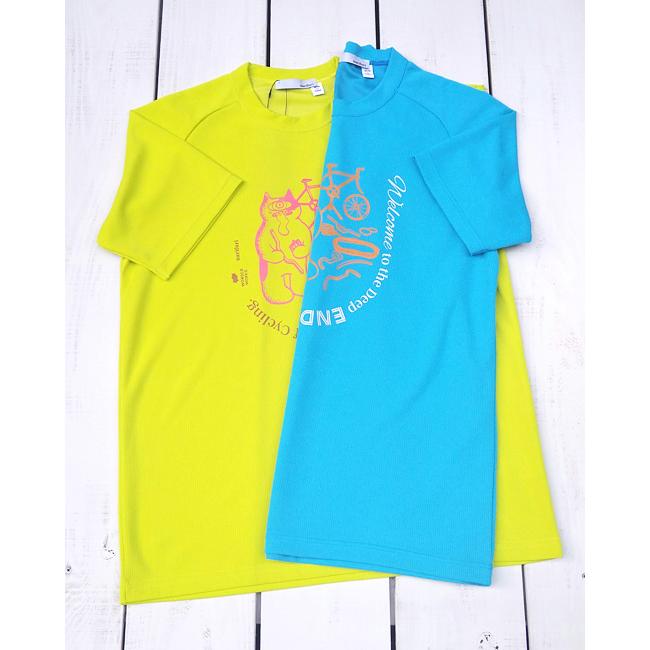 narifuri ナリフリ 自転車沼へようこそ Tシャツ Welcome to the deep end of Cycling Tee 機能素材 吸水速乾 接触冷感 UPF30 UVカット プリント チャリフモン | narifuri