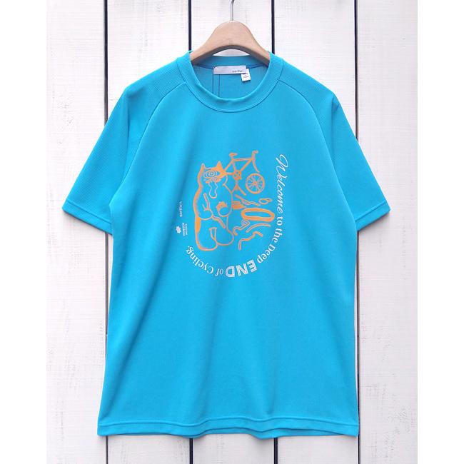 narifuri ナリフリ 自転車沼へようこそ Tシャツ Welcome to the deep end of Cycling Tee 機能素材 吸水速乾 接触冷感 UPF30 UVカット プリント チャリフモン | narifuri | 01