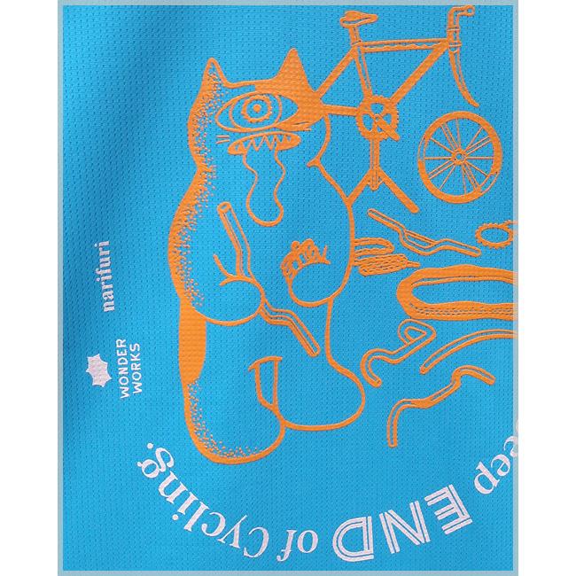 narifuri ナリフリ 自転車沼へようこそ Tシャツ Welcome to the deep end of Cycling Tee 機能素材 吸水速乾 接触冷感 UPF30 UVカット プリント チャリフモン | narifuri | 04