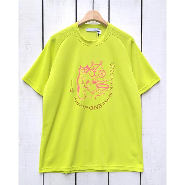 narifuri ナリフリ 自転車沼へようこそ Tシャツ Welcome to the deep end of Cycling Tee 機能素材 吸水速乾 接触冷感 UPF30 UVカット プリント チャリフモン | narifuri | 02