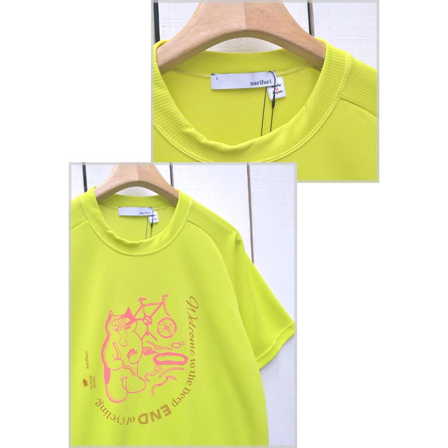narifuri ナリフリ 自転車沼へようこそ Tシャツ Welcome to the deep end of Cycling Tee 機能素材 吸水速乾 接触冷感 UPF30 UVカット プリント チャリフモン | narifuri | 06