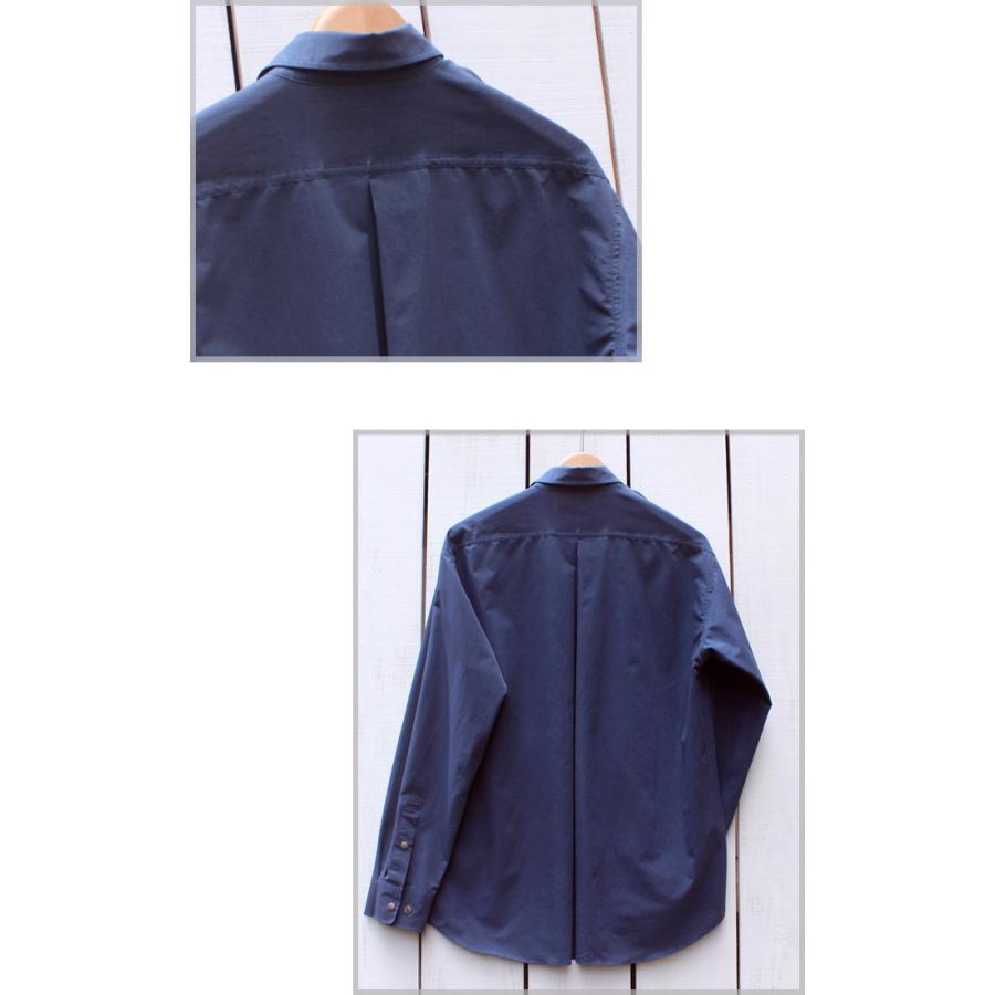 narifuri ナリフリ ピグメントメッシュ長袖シャツ ダークネイビー 染め NFC Pigment Mesh LS Shirts 軽量 速乾 通気 ストレッチ ネイチャー フィールド クラブ | narifuri | 03