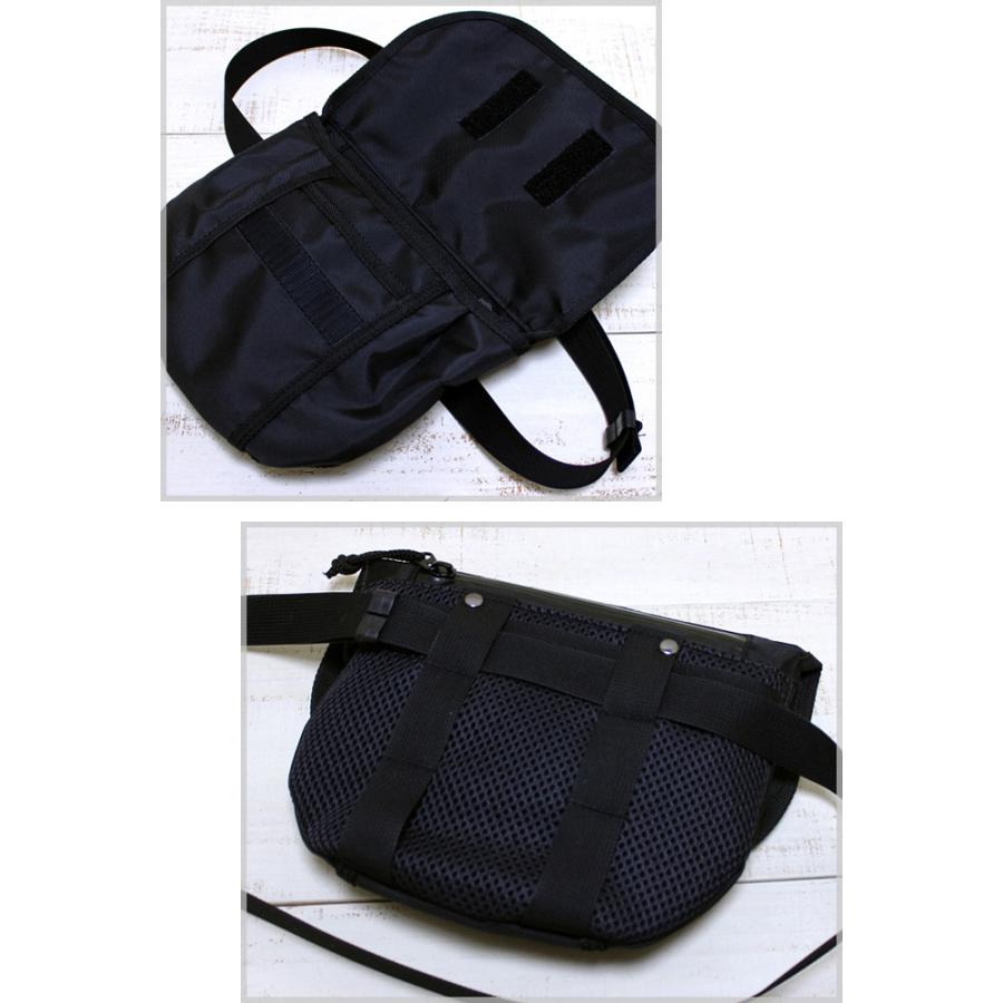 narifuri ナリフリ ヒップバック ブラック 黒 Hip BagBlack x-pac 軽量 防水 高耐久 リフレクター ミニショルダー ポーチ ウエストバック サコッシュ | narifuri | 02