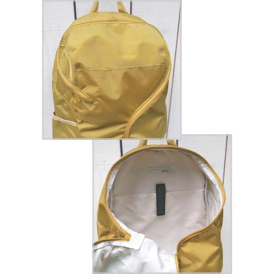 narifuri ナリフリ ハテナリュック マスタード ブラック Hatena Ruck 20-25L バックパック 軽量 耐久 撥水 サイドダブルポケット PCスリーブ チェストストラップ | narifuri | 03
