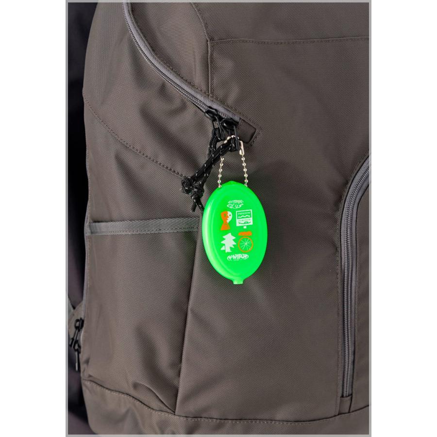 Silicone ナリフリ シリコンコインケース ライム Coin Case Lime オリジナルプリントオーバル オーバル キーホルダー 小銭入れ バック チャーム | narifuri | 02