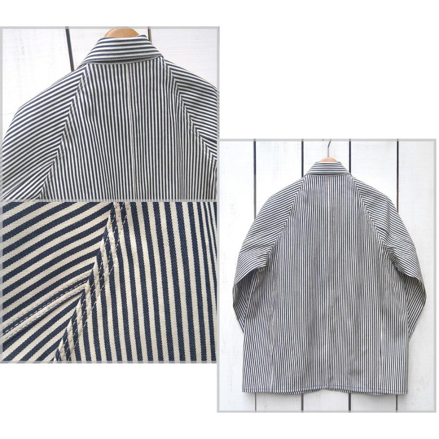 PAY DAY ペイデイ 復刻 ぺニーズカバーオール ヒッコリー 50s Penny's Coverall Hickory 1950年代 ワークジャケット ヴィンテージ ラグラン 3枚袖 デニム 未洗い | PAYDAY | 05
