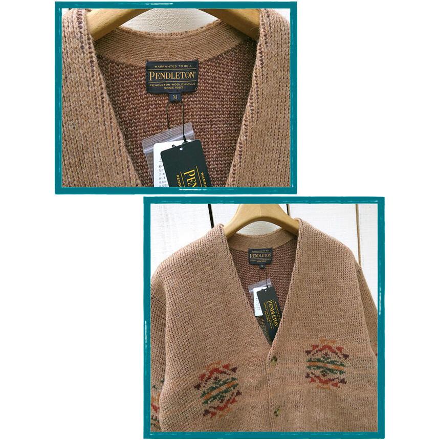 PENDLETON（ペンドルトン） ウールVネックカーディガン Shetland Wool