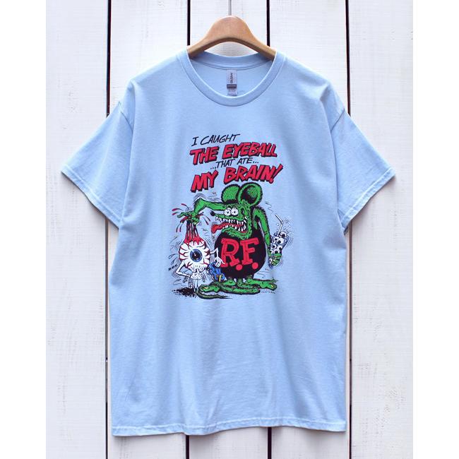 RAT FINK（ラットフィンク） プリントT サックス メトロブルー