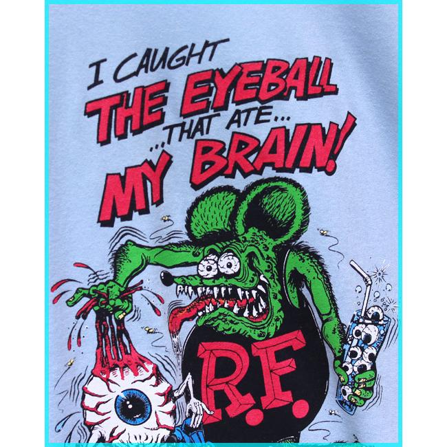 RAT FINK（ラットフィンク） プリントT サックス メトロブルー