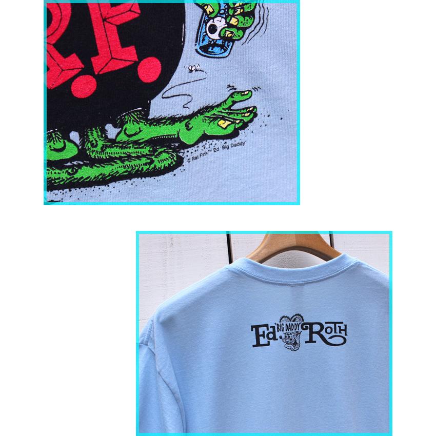 RAT FINK（ラットフィンク） プリントT サックス メトロブルー