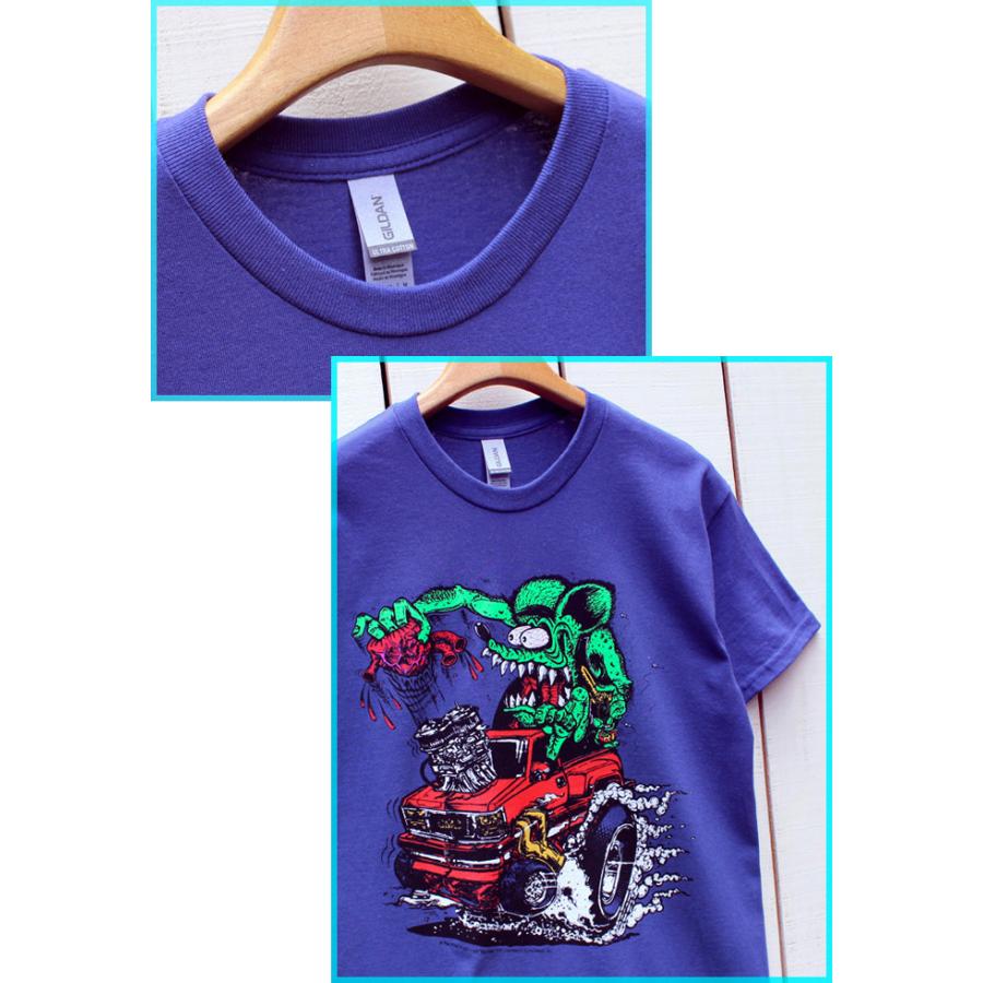 RAT FINK（ラットフィンク） プリントT サックス メトロブルー