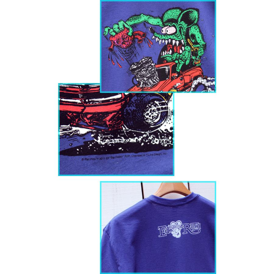 RAT FINK（ラットフィンク） プリントT サックス メトロブルー