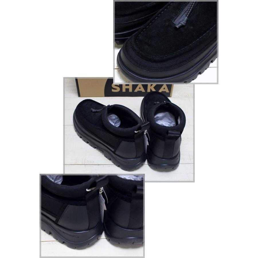 SHAKA（シャカ） ジップ モカシン ブーティ ex グレージュ ブラック