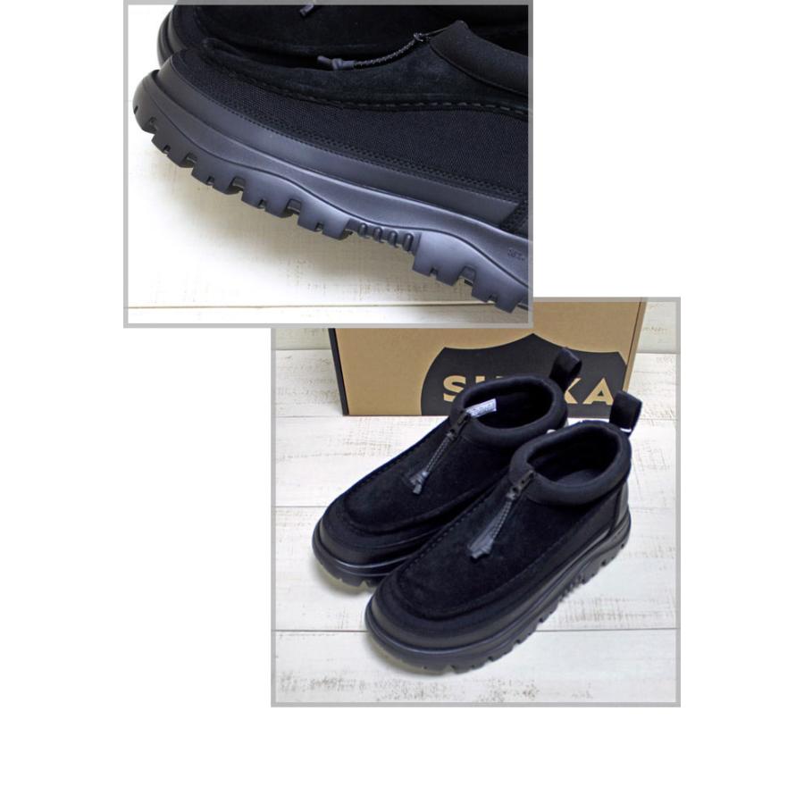 SHAKA（シャカ） ジップ モカシン ブーティ ex グレージュ ブラック