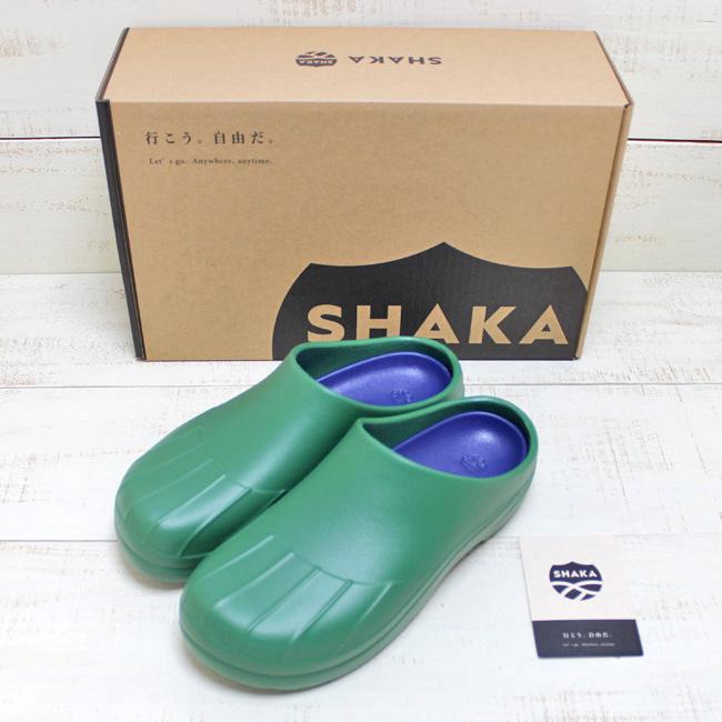 SHAKA（シャカ） ガーデン クロッグ EV ブラック グリーン Garden Clog 