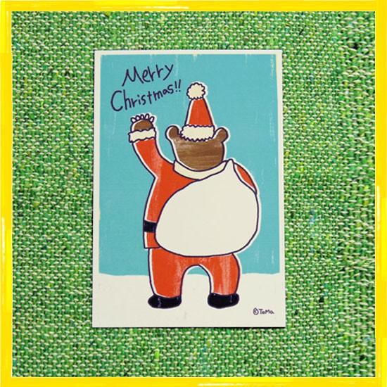 TaMa Postcard / たま ポストカード 「くまくまサンタ」 / クリスマス｜beardstore