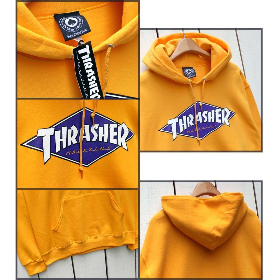 THRASHER（スラッシャー） プリントプルパーカー ダイアモンドロゴ