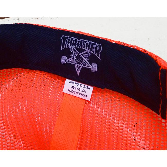Thrasher スラッシャー ロゴロープトラッカーキャップ Ellipse Mag Logo Trucker Rope Cap メッシュ フラット バイザー スケート | THRASHER | 10