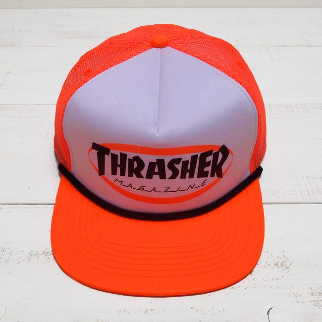 Thrasher スラッシャー ロゴロープトラッカーキャップ Ellipse Mag Logo Trucker Rope Cap メッシュ フラット バイザー スケート | THRASHER | 07