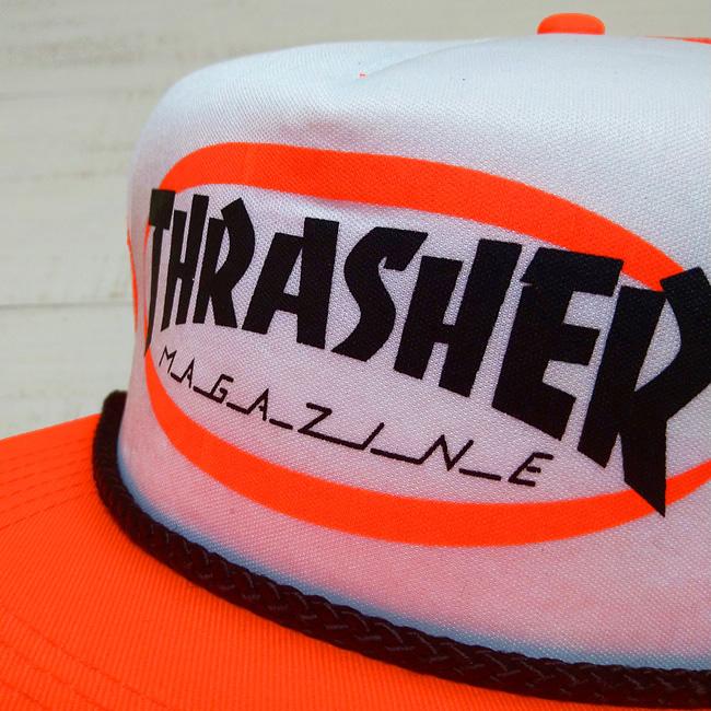 Thrasher スラッシャー ロゴロープトラッカーキャップ Ellipse Mag Logo Trucker Rope Cap メッシュ フラット バイザー スケート | THRASHER | 08