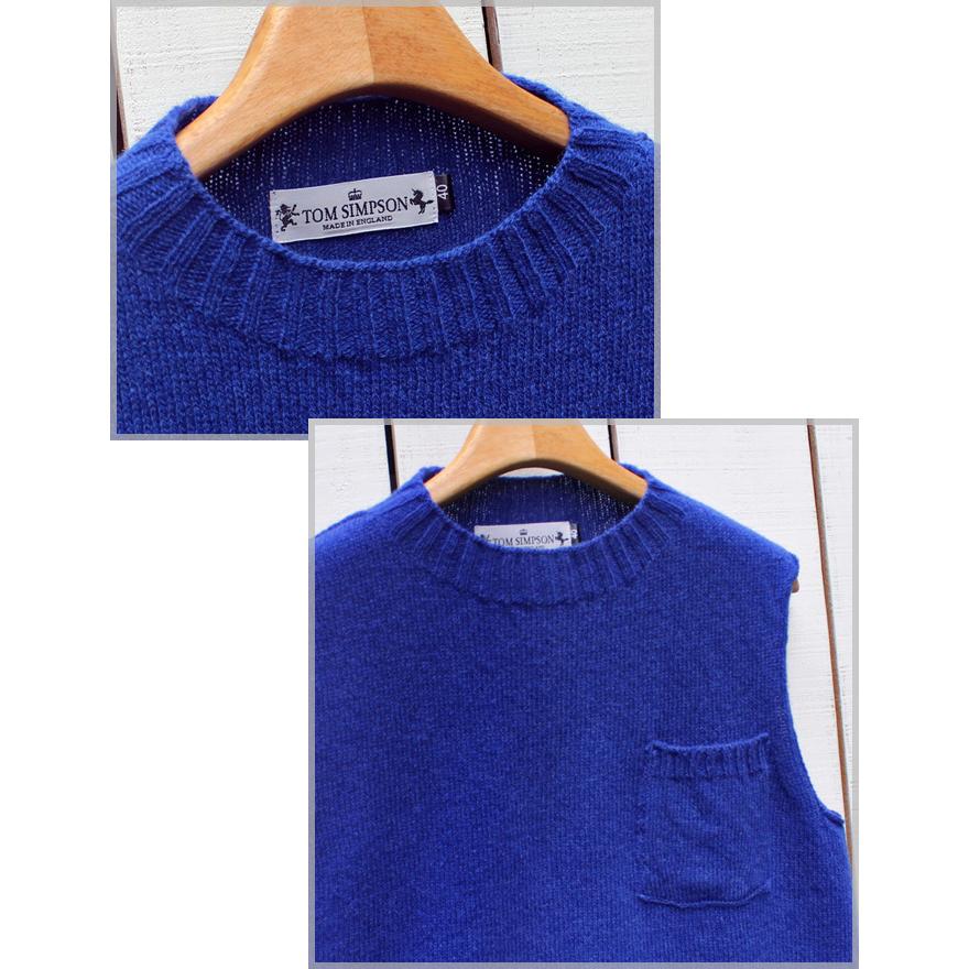 希少 美品 ジルサンダー 上質 ウール デザイン クルーネック ニット ベスト Tom Simpson トムシンプソン クルーネックニットベスト Sleevless Crew