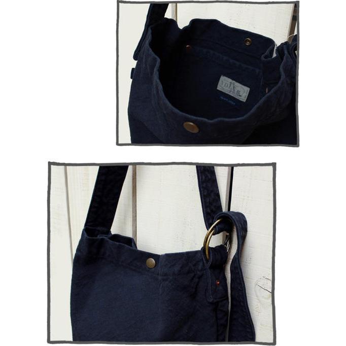 V.D.L.C ダブルリングバッグ ショルダー 生成 ベージュ からし 瑠璃 濃紺 ユニセックス Doublering Bag Kinari ...