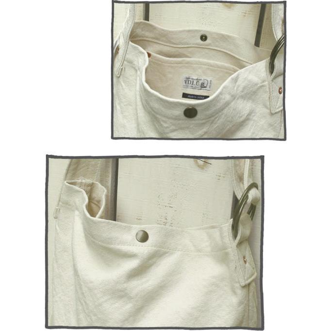 V.D.L.C ダブルリングバッグ ショルダー 生成 ベージュ からし 瑠璃 濃紺 ユニセックス Doublering Bag Kinari ...