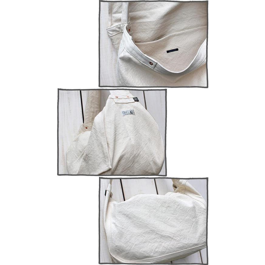 V.D.L.C ニュースペーパーバッグ Lサイズ 生成 ベージュ からし 瑠璃