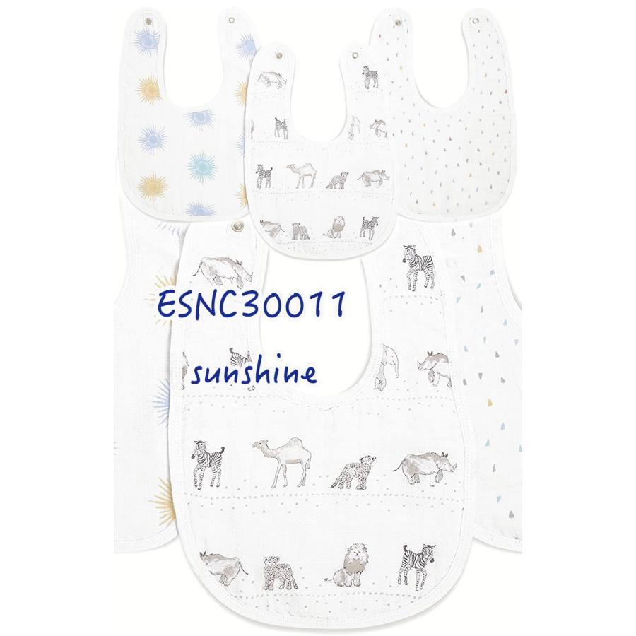 aden + anais aden and anais essentials エイデンアンドアネイ エッセンシャルズ スナップビブ 3枚セット よだれかけ 3枚入り コットン adees