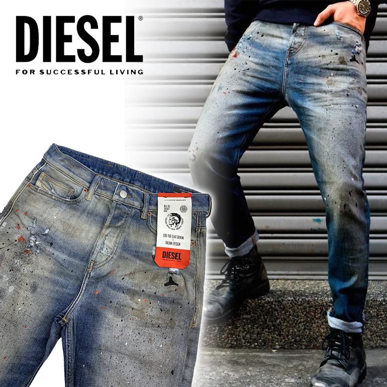 DIESEL ディーゼル デニム ジーンズ メンズ 【D-VIDER-009NH】ペイント  