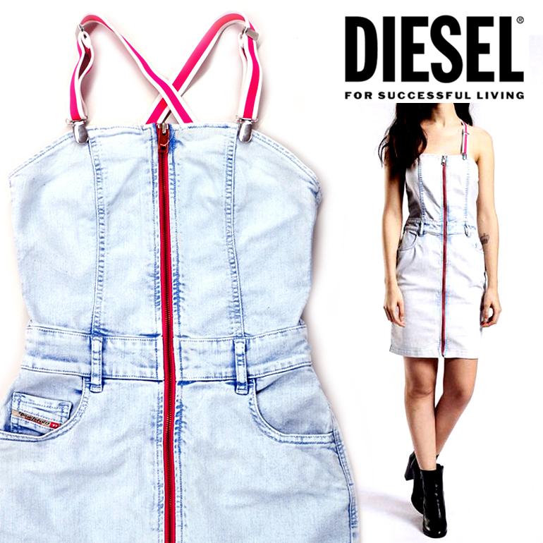 ディーゼル Diesel レディース デニム ワンピース De Yogi センタージップデザイン Gdslde Yogi インポートショップbeare 通販 Yahoo ショッピング