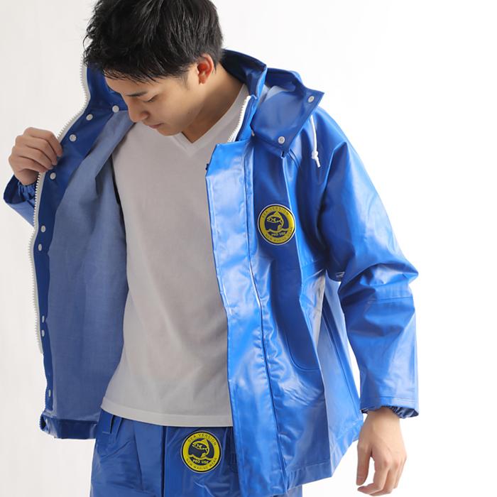 カッパ 水産用 ジャンパー フード取り外し式 シーバージョン カッパ 水産用 ジャンパー フード取り外し式 シーバージョン