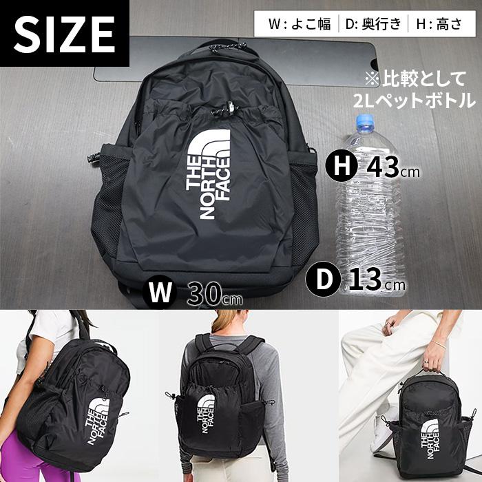 爆買 ノースフェイス リュック バックパック ボザー THE NORTH FACE 撥水 19L アウトドア 旅行 ブラック オレンジ BOZER NF0A52TBの画像
