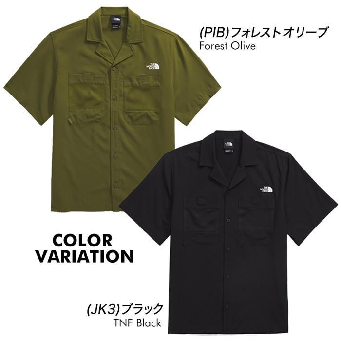 THE NORTH FACE半袖オープンカラーシャツ ノースフェイス NORTHFACEノースフェイスオープンカラーシャツ半袖総柄mメンズ